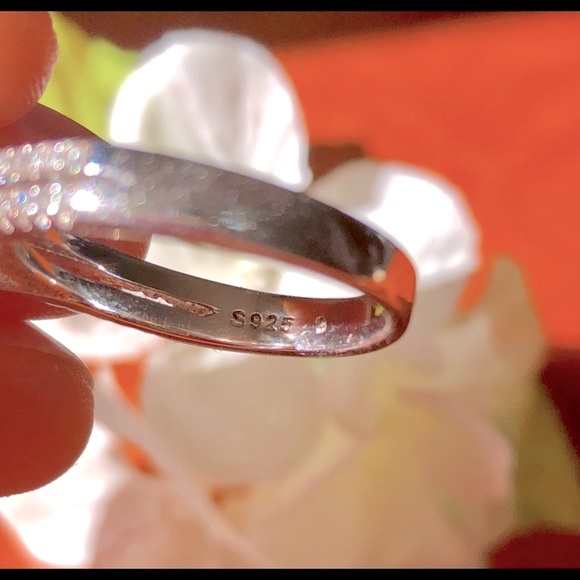 ๐จ50% off! Sterling Silver Engagement Ring 5A Excellent Ring! - Picture 6 of 16